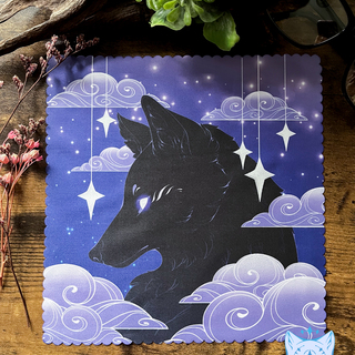 Purple Wolf Microfibre Cloth