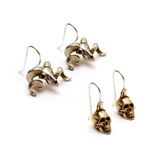2 Skull Earring Sets in Bronze (Collection 7 only)