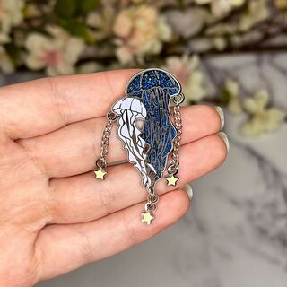 Starry Jellyfish Enamel Pin
