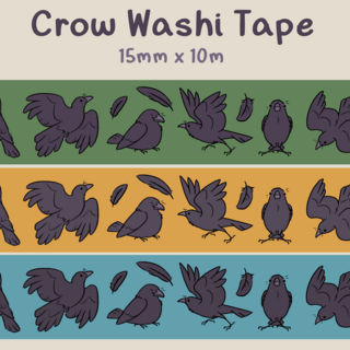 Crow Washi Tape