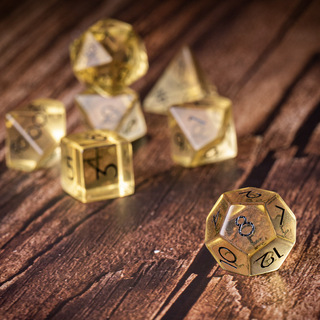 Citrine - Gemstone Dice