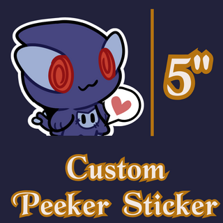 Custom 5 Inch Peeker Sticker