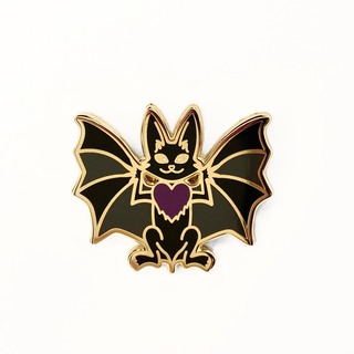 Luna the Bat Enamel Pin