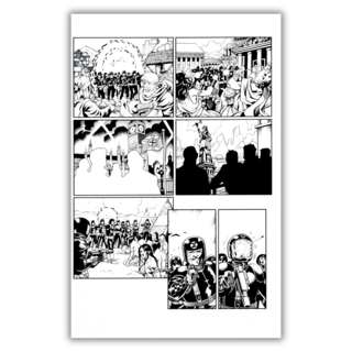 Original Art - BARRY KITSON & MOSTAFA MOUSSA - Fortress of the Future Race Page 03