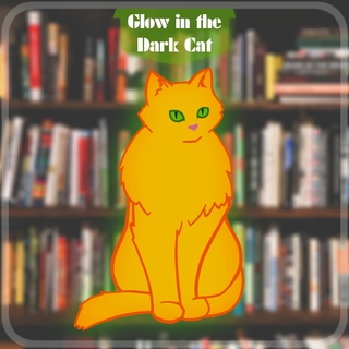 Glow in the Dark Cat Sticker