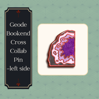 Geode Bookend Pin Single