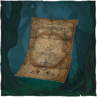 The Realms of Faerie Cloth Map