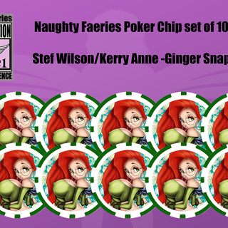 *Poker Chip Set Ginger Snap by Stef Wilson (10 Chips)