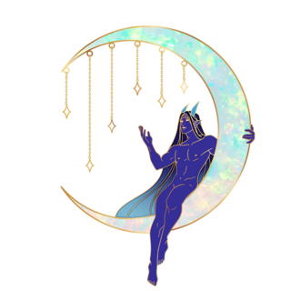 Crescent Moon Jumbo Pin - OG