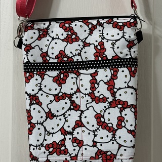 HK Red, Black, and White Crossbody Purse