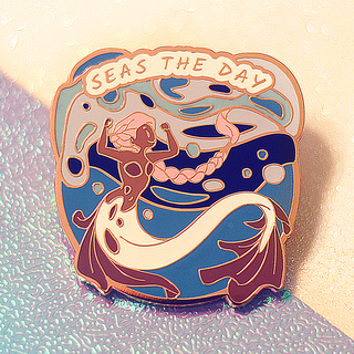 "Seas the Day" Enamel Pin