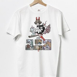 Junko Mizuno Unico T-shirt - White / 水野純子デザインTシャツ - - 白い