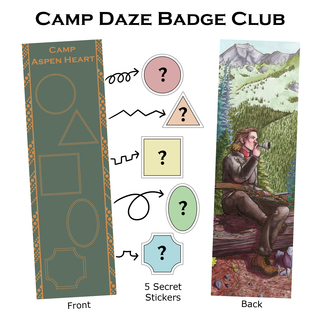 Camp Daze Badge Bookmark and Stickers