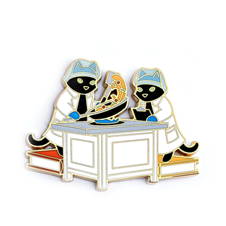 Food Science Cat Pin