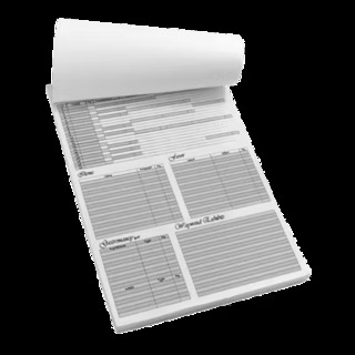 Character Sheet Tearout Pad