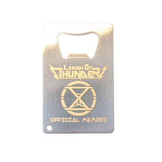 Legion of Thunder Steel Membership Card/Bottle Opener