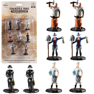 Monster Townsfolk Tradesmen Hand Painted Mini Figures Set of 8