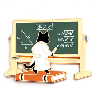 Geometry Cat Pin