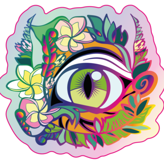 Tiger's Eye - Holo Sticker (3")