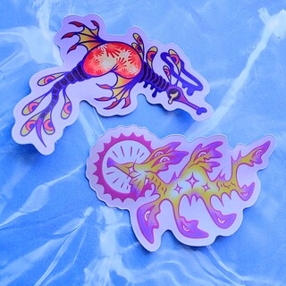 Sea Dragon Sticker Set