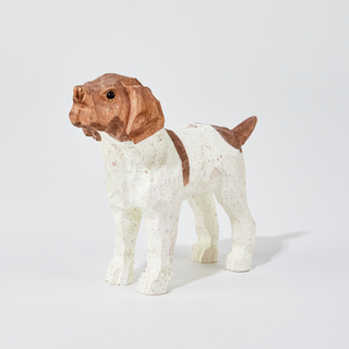 Bona Carved Wooden Dog