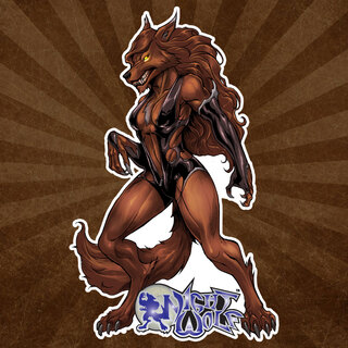 Werewolfess Candyce 3x4" Die Cut Sticker