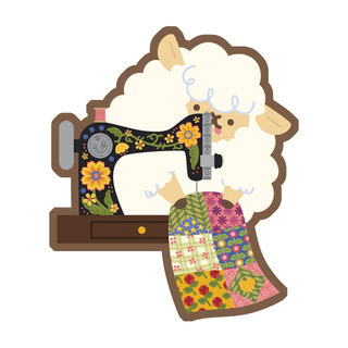 Sewing Sheep Vinyl Sticker