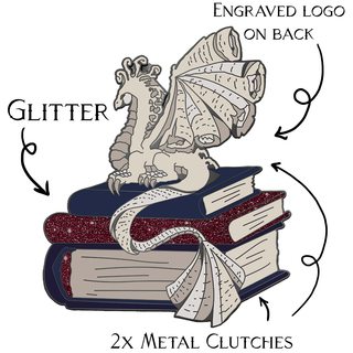 Book Wyrm - Gilded pin