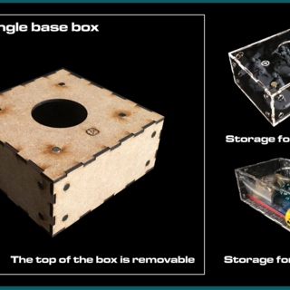 Square single base box (100mm x 100mm)