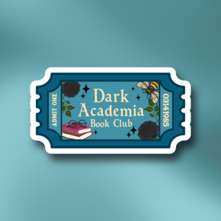 Book Club Sticker - Dark Academia
