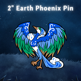 Earth Phoenix Planetary Pin