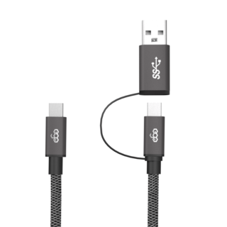 Type-C to C+USB 2in1 Cable