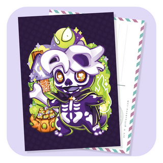 Pokemon Charmander Halloween Postcard