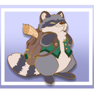 Pin - Boris the Raccoon