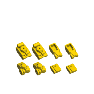 Additional tank pieces - Flamethrowers and Explosives (6 different colors)