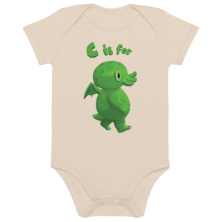C is for Cthulhu Onesie (Organic Natural)