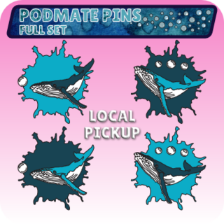 Enamel Pins - Podmate Full Set LOCAL PICKUP