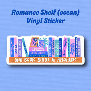 Romance Shelf Sticker - Ocean - 3"