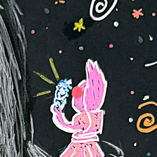 Girlie in Space Bookmark