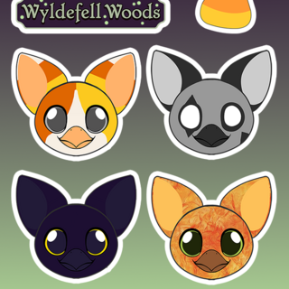 Spooky Terragryff Sticker Sheet