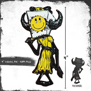 I Am NOT Broken HAPPY PILLS LE 4" Enamel Pin