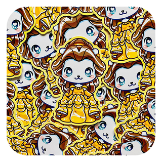 Belle Vinyl Glossy Sticker