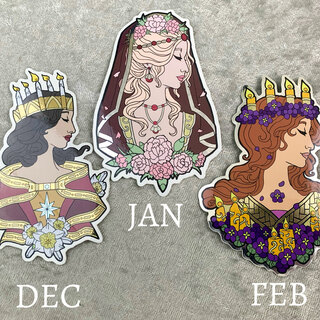 Metallic Sticker - Goddesses of Winter