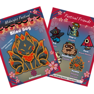 Midnight Festival Yokai Hard Enamel Pin Mystery Bag