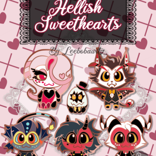 Hellish Sweethearts Pin