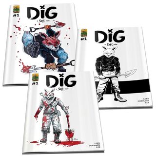 DIG #1 - Original Sketch Cover Drawn & Signed by Alex Cormack