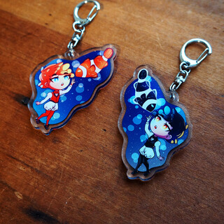 Clownfish Acrylic Keychain - Non Holographic