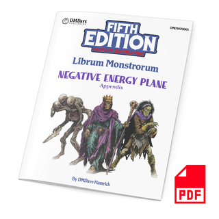 Librum Monstrorum - Negative Energy Plane Appendix PDF Only