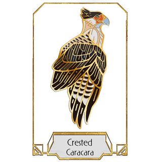 Crested Caracara Pin