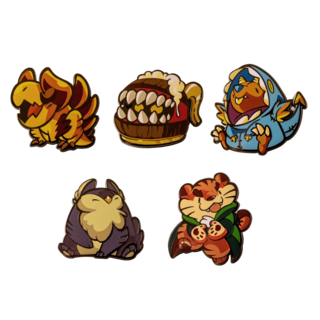 Heliana's Enamel Familiar Pins - Pack 2